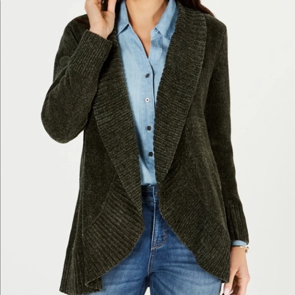 chenille cardigan new look
